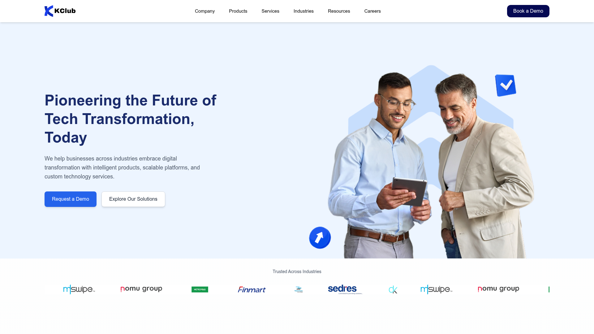 K Club website designed and developed by KAF Infotech