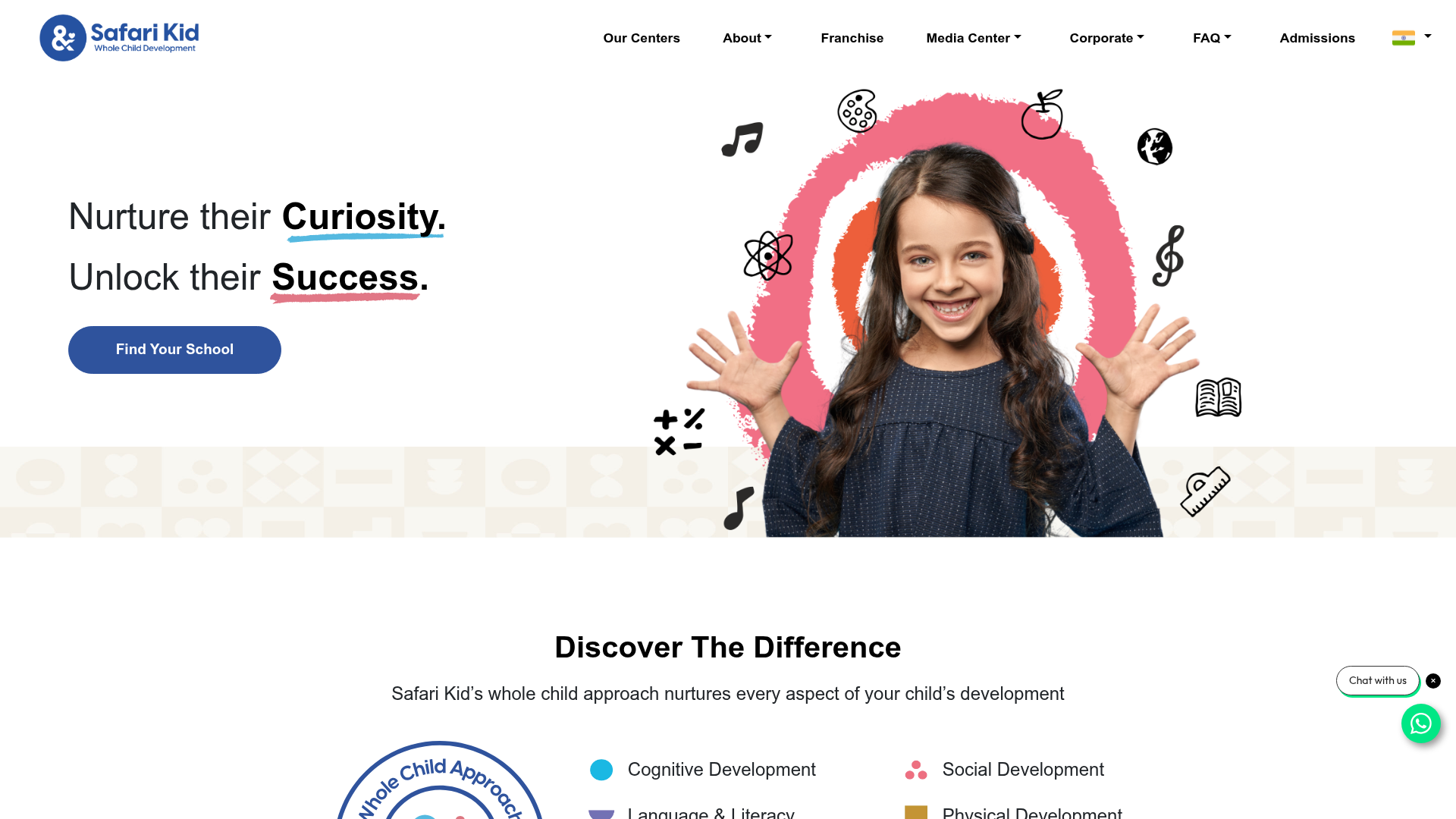 Safari Kid India website designed and developed by KAF Infotech