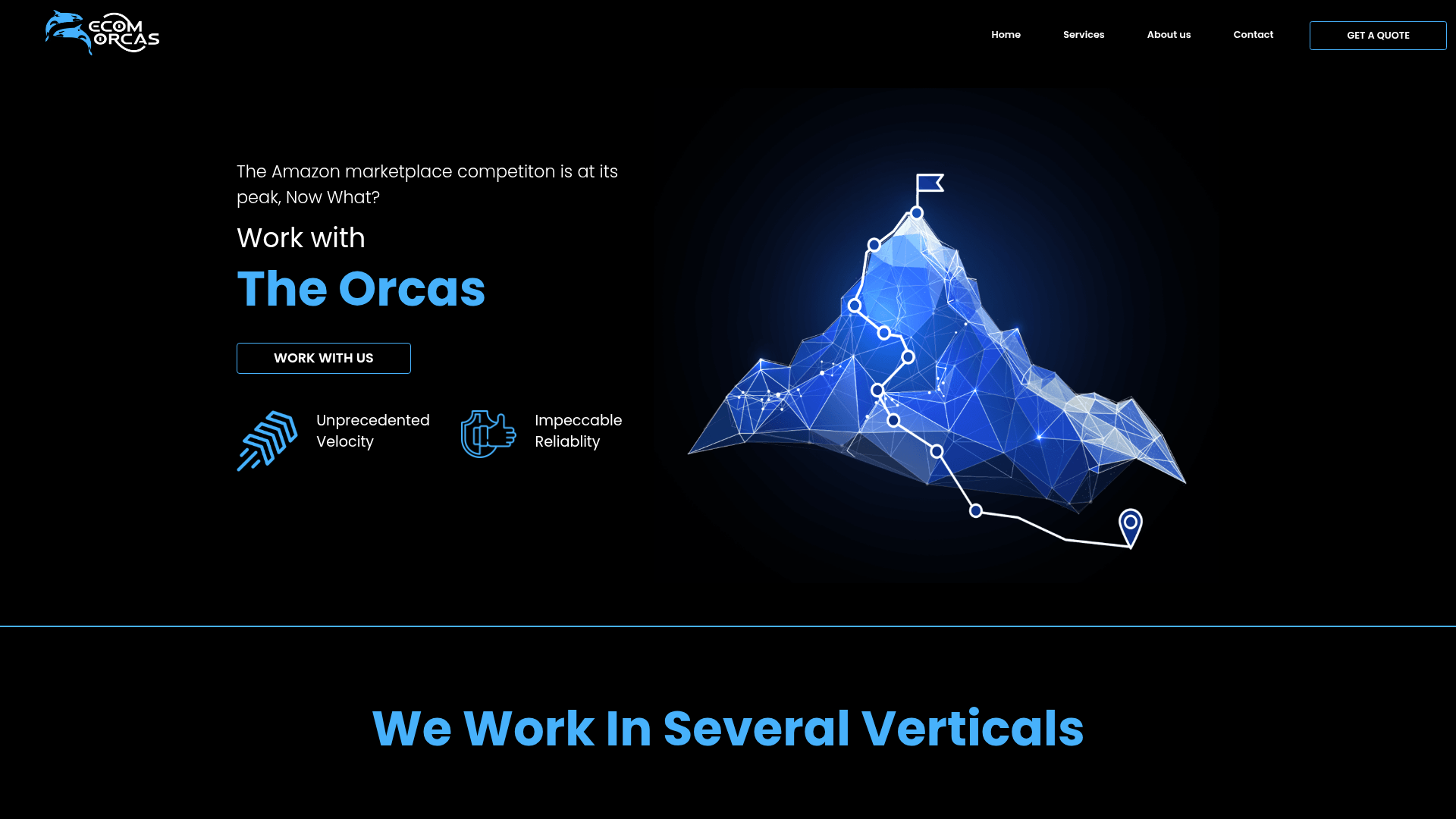 Ecom Orcas website designed and developed by KAF Infotech